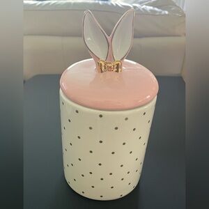 🐰 Bunny Love bunny ears cookie canister.